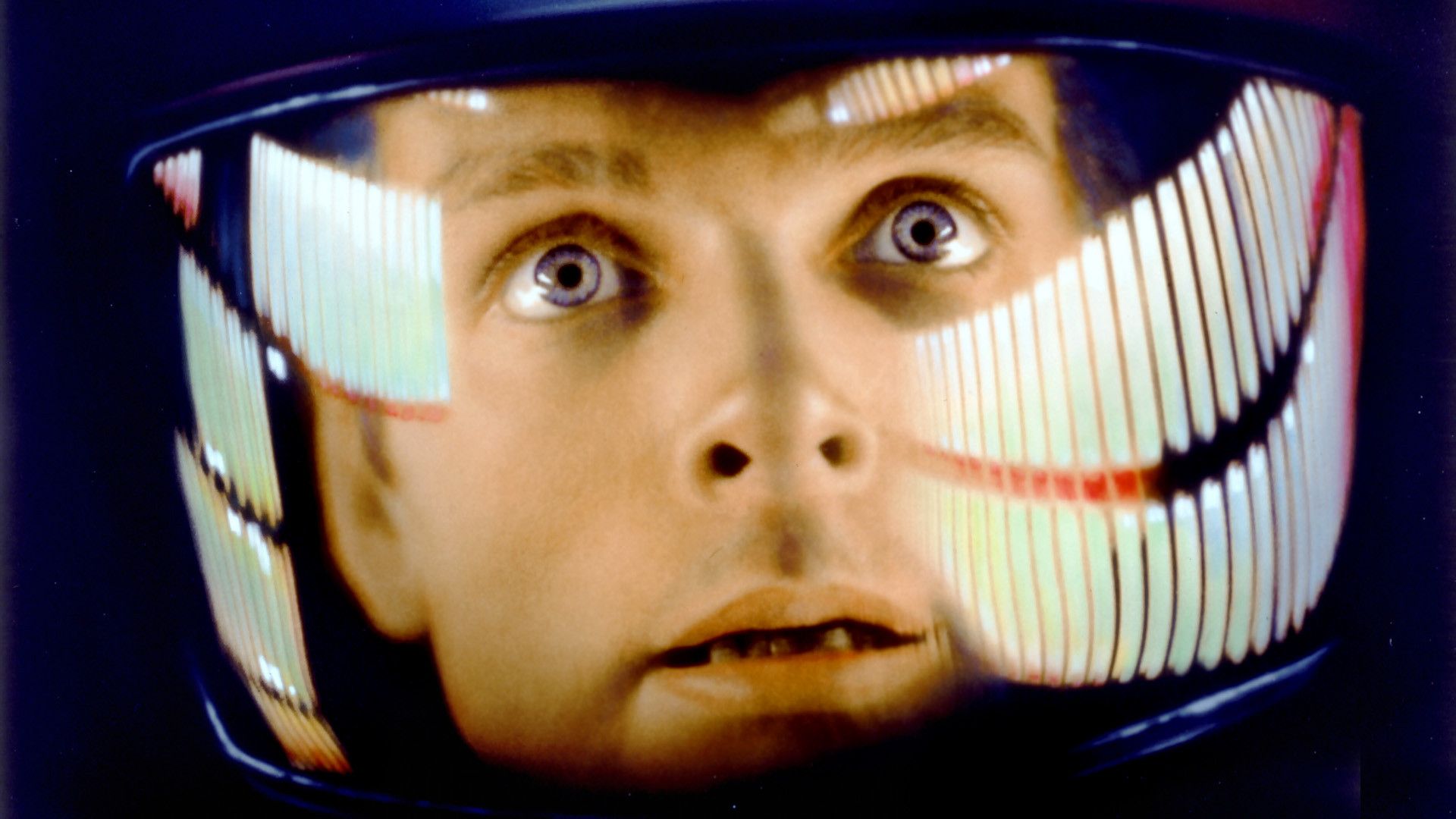 A close-up shot from the movie "2001: Space Odyssey", Kubrick's famous interpretation of the sci-fi genre.